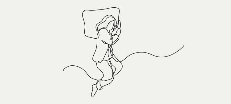 Woman sleeping during cognitive behavioral therapy