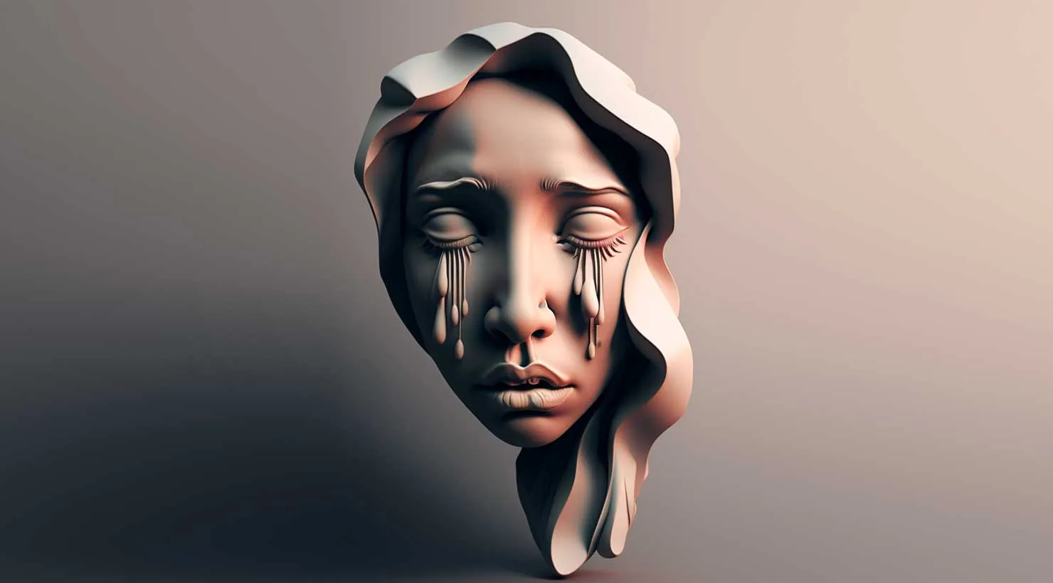 Illustration of depression during menopause