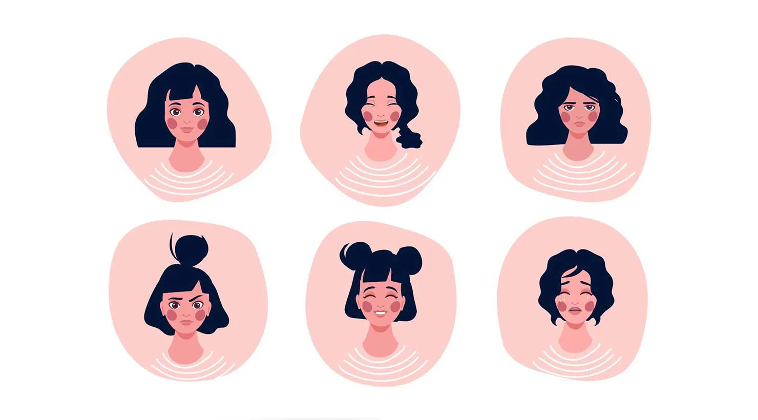 Illustration of mood swings during menopause
